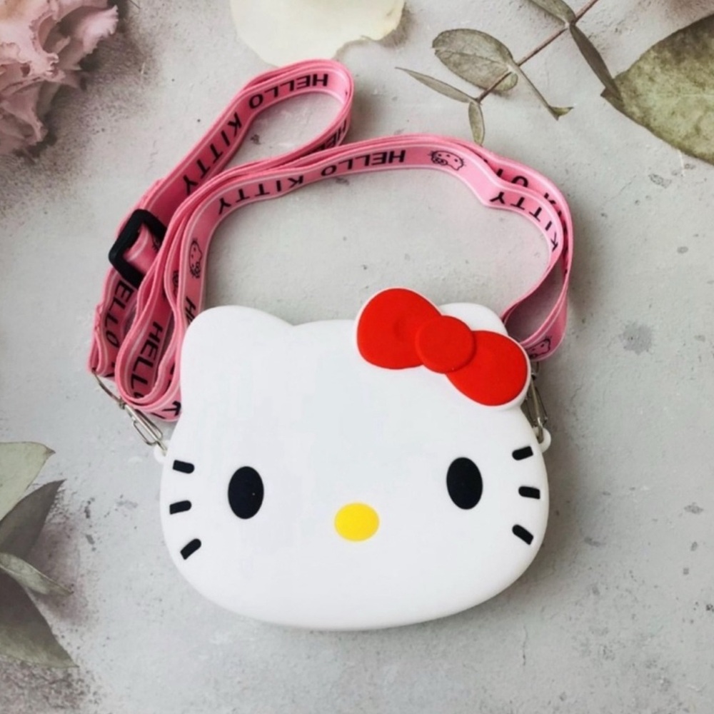 NEW Hello Kitty Mini Silicone Crossbody Bag